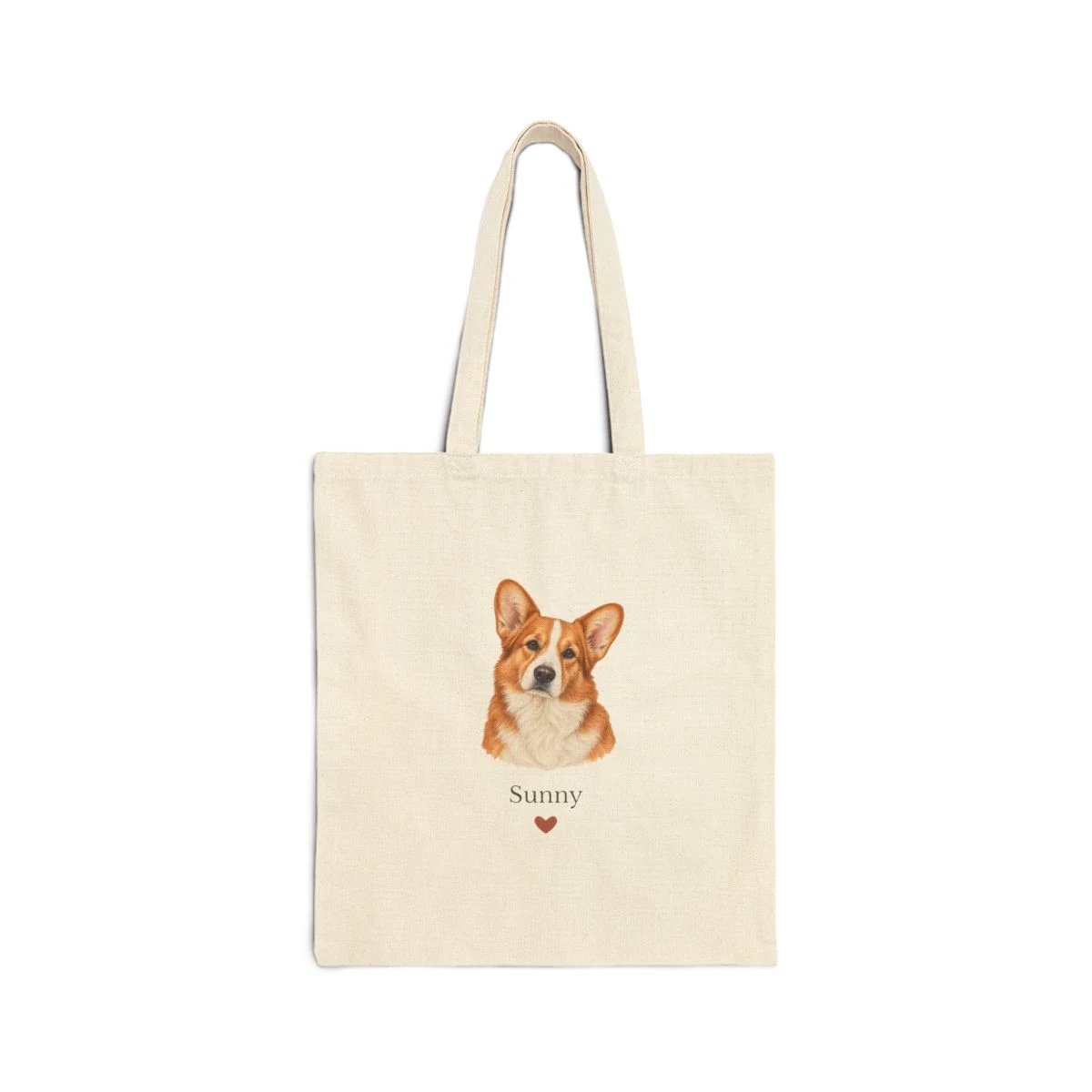 The Good Company Tote with example artwork; personalize with your pets