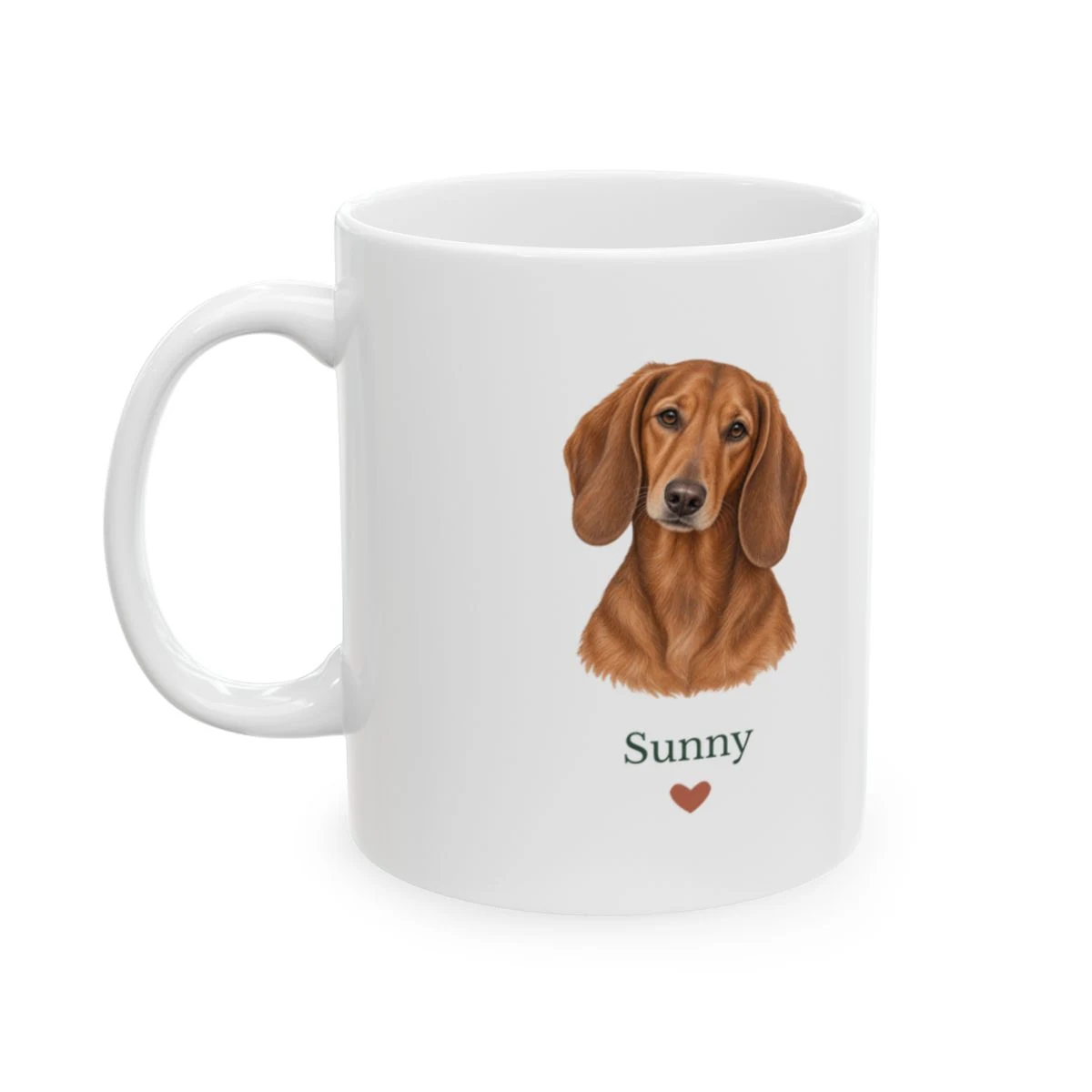 Not a Morning Person Mug with example artwork; personalize with your pets