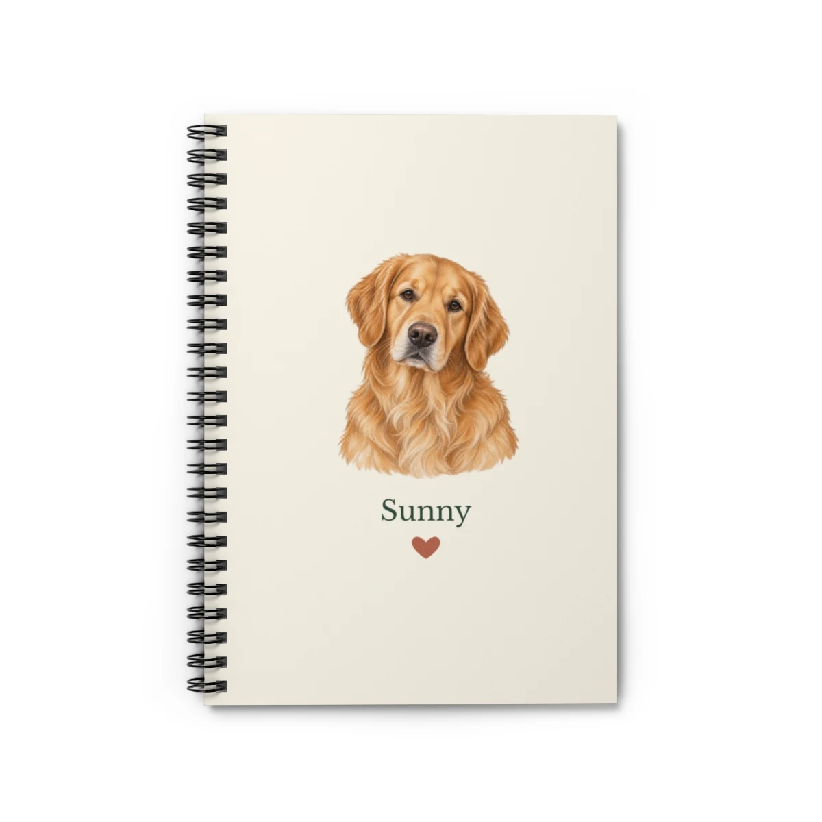 Little Thoughts Notebook with example artwork; personalize with your pets