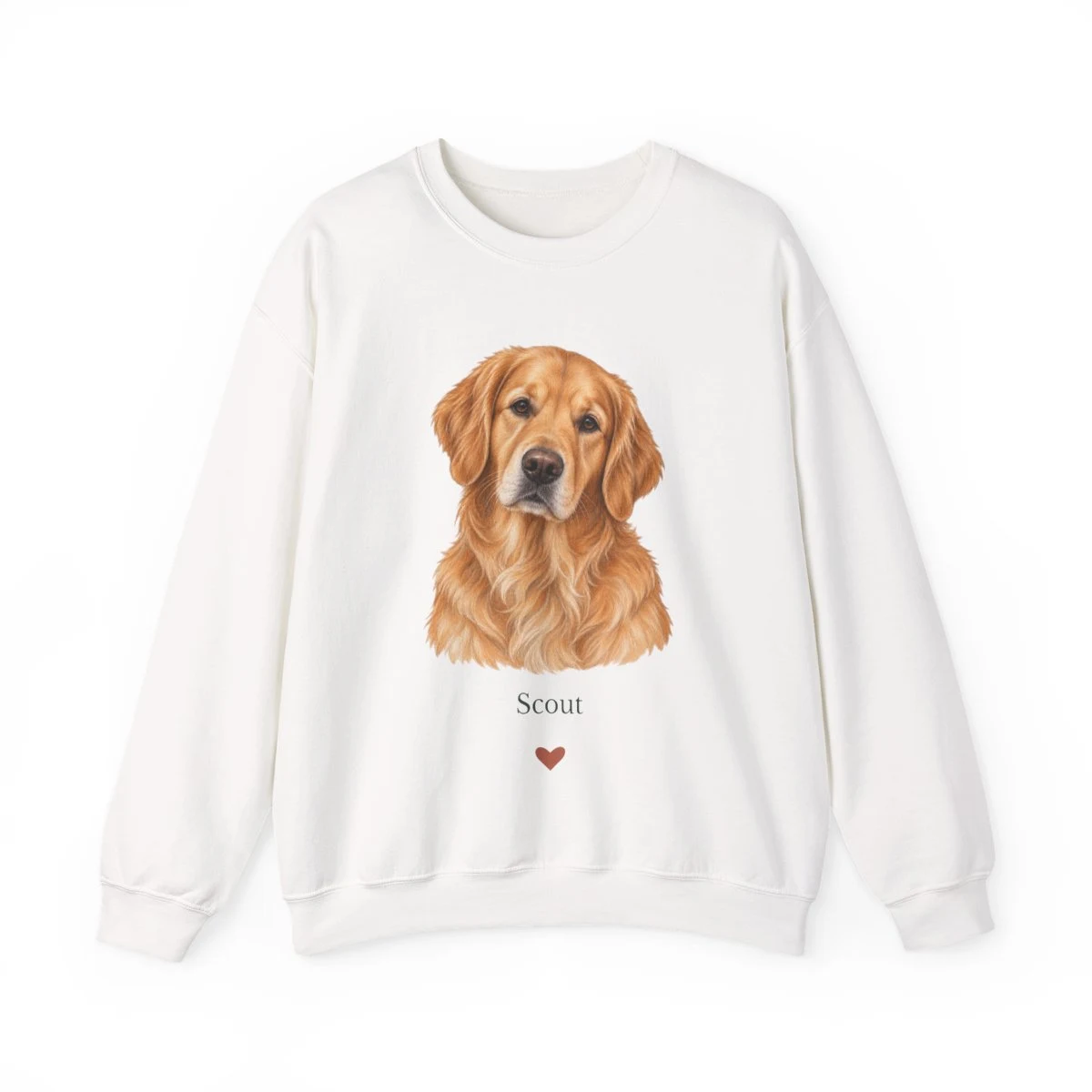 Your Favorite Face Sweatshirt with example artwork; personalize with your pets
