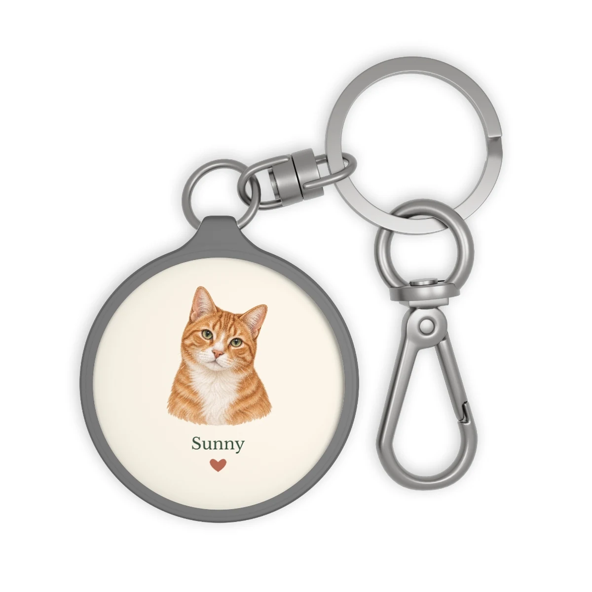 Take Me Along Keyring with example pet artwork