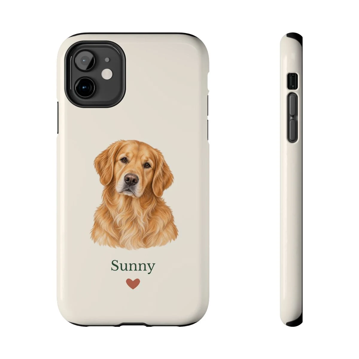 Always With Me Phone Case with example artwork; personalize with your pets